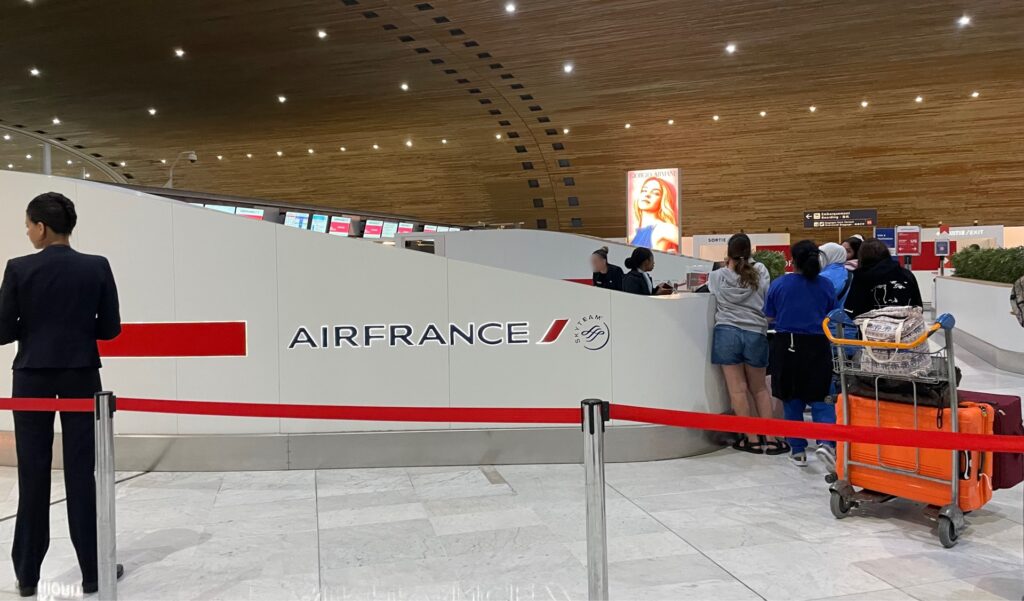 シャルル・ド・ゴール空港のエールフランス専用のエリア
