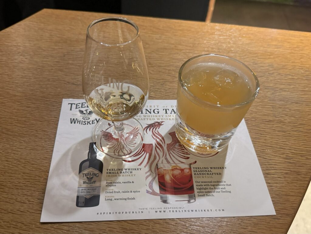 The Teeling Whiskey Distillery（ティーリング蒸溜所）試飲