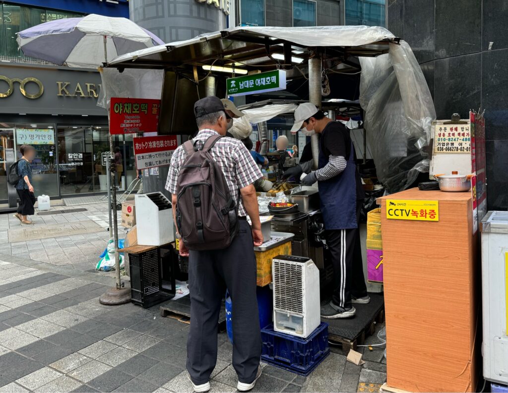 有名なホットク屋さん