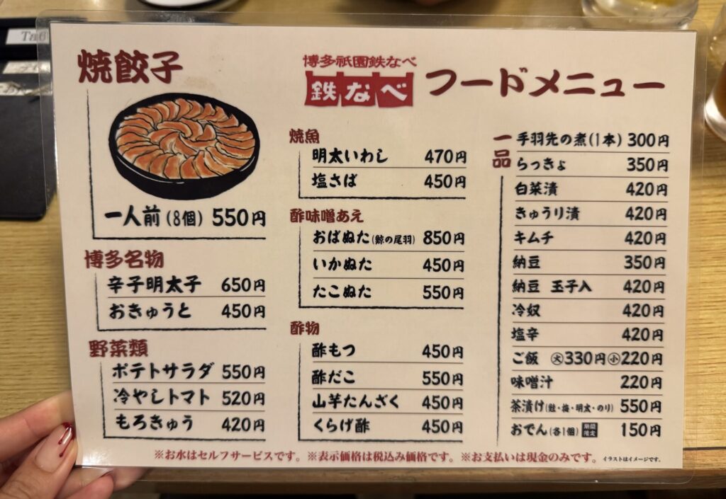 メニュー