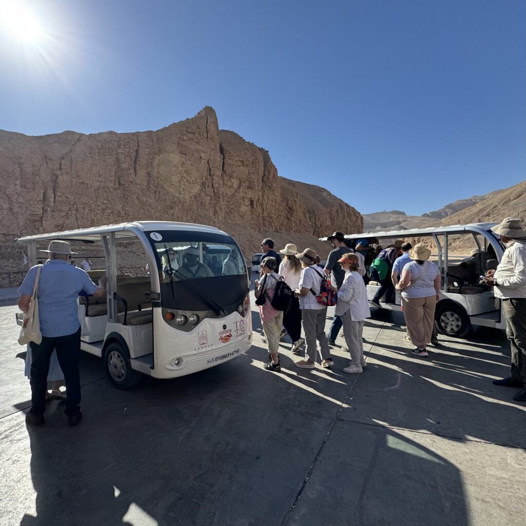 王家の谷：ゴルフカート