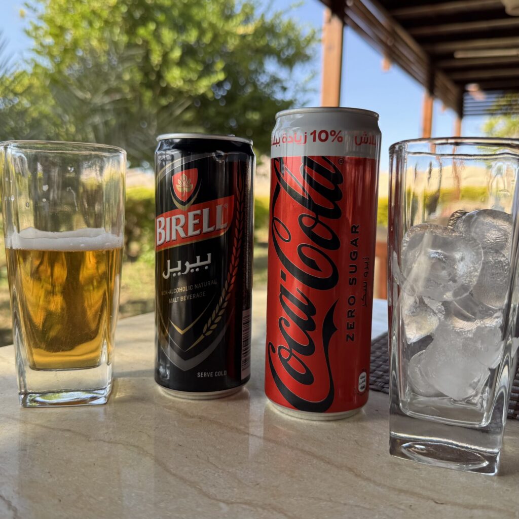 ノンアルビールとコーラ