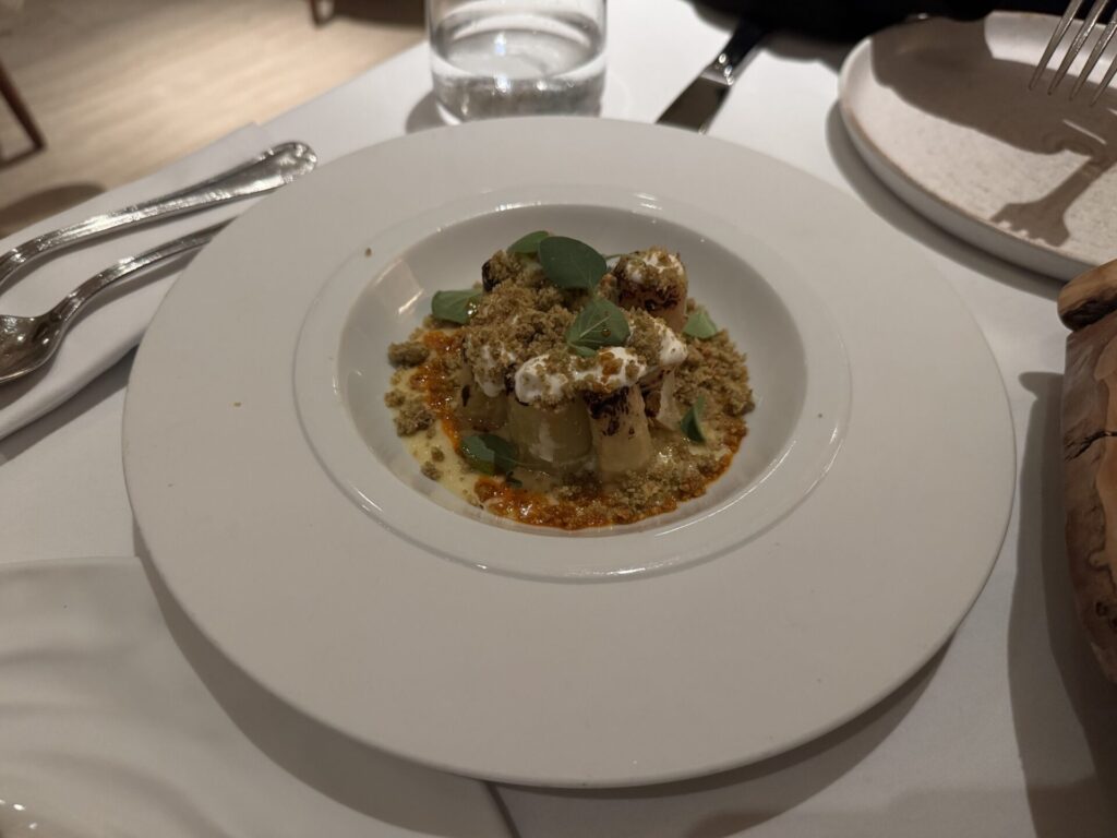 Leek in brown butter 