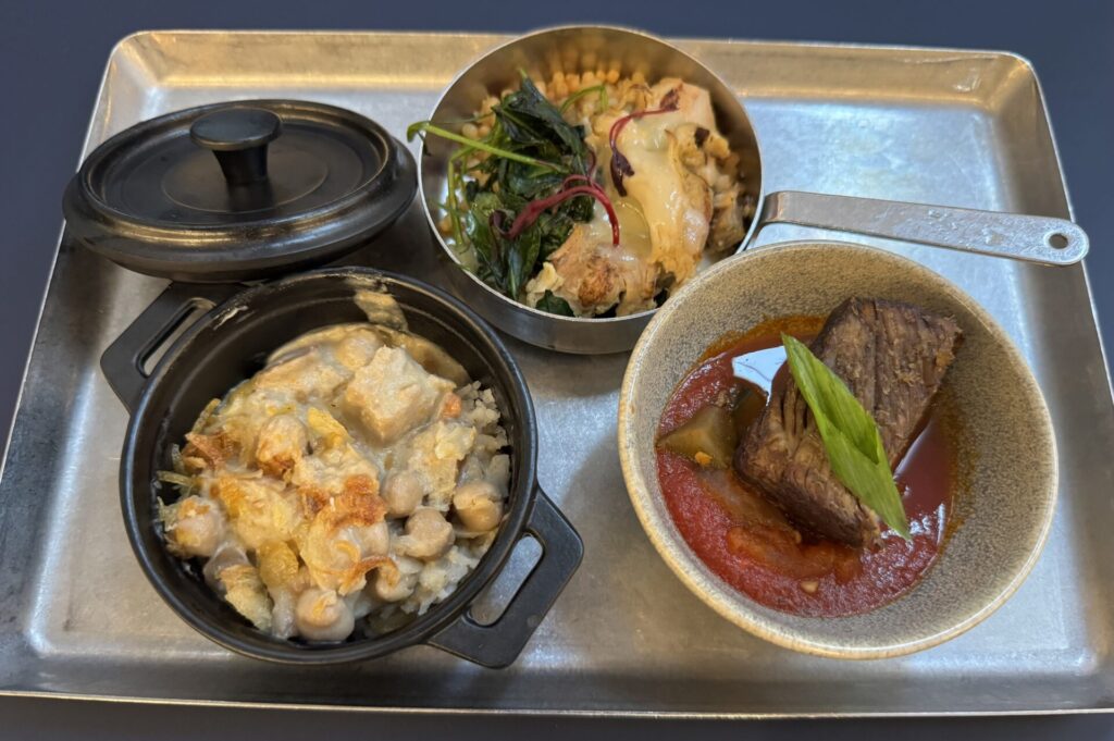 ラスベガス空港のCapital One Lounge：お料理