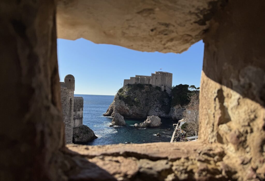 見張り小屋からの景色：ロブリイェナツ要塞